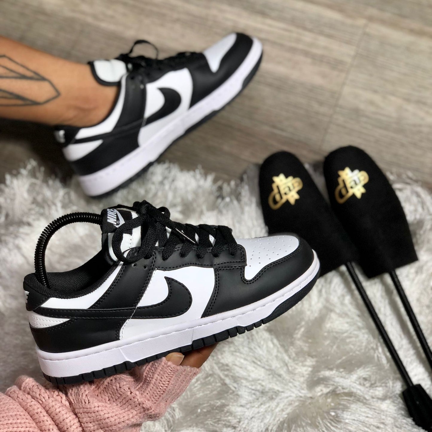 NIKE SB LOW PANDA NEGRO - BLANCO