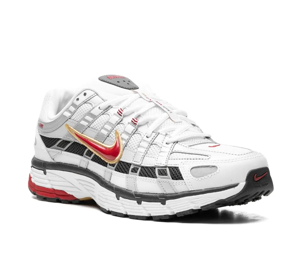 NIKE P6000 GRIS/ROJO