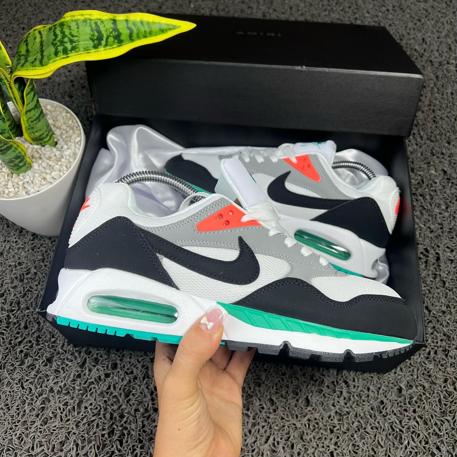 NIKE AIR MAX BLANCO NEGRO VERDE