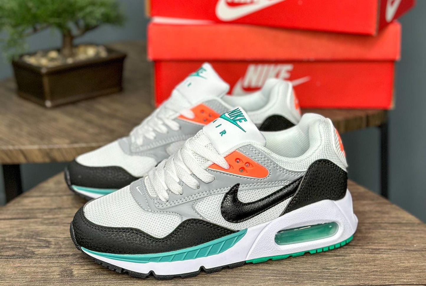 NIKE AIR MAX BLANCO - NEGRO - VERDE