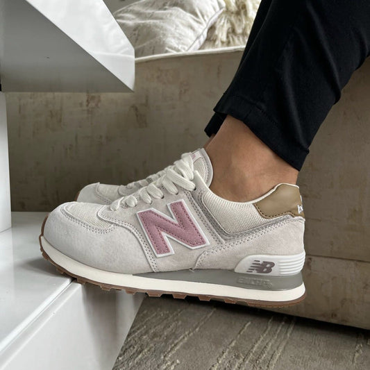 NEW BALANCE 574 GRIS - ROSA