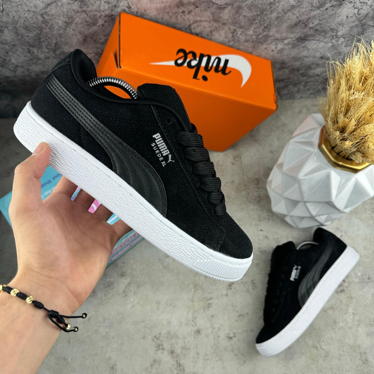 PUMA XL SUEDE NEGRO / BLANCO