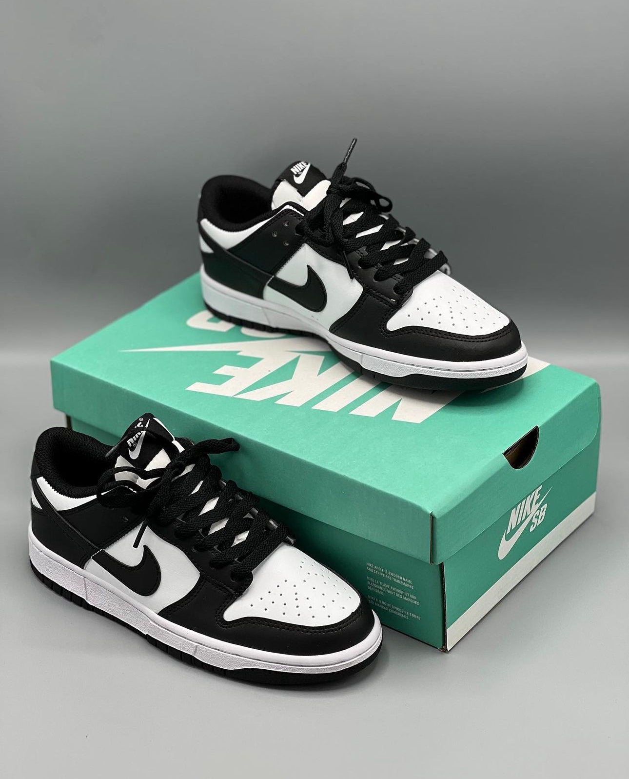 NIKE SB LOW PANDA NEGRO - BLANCO