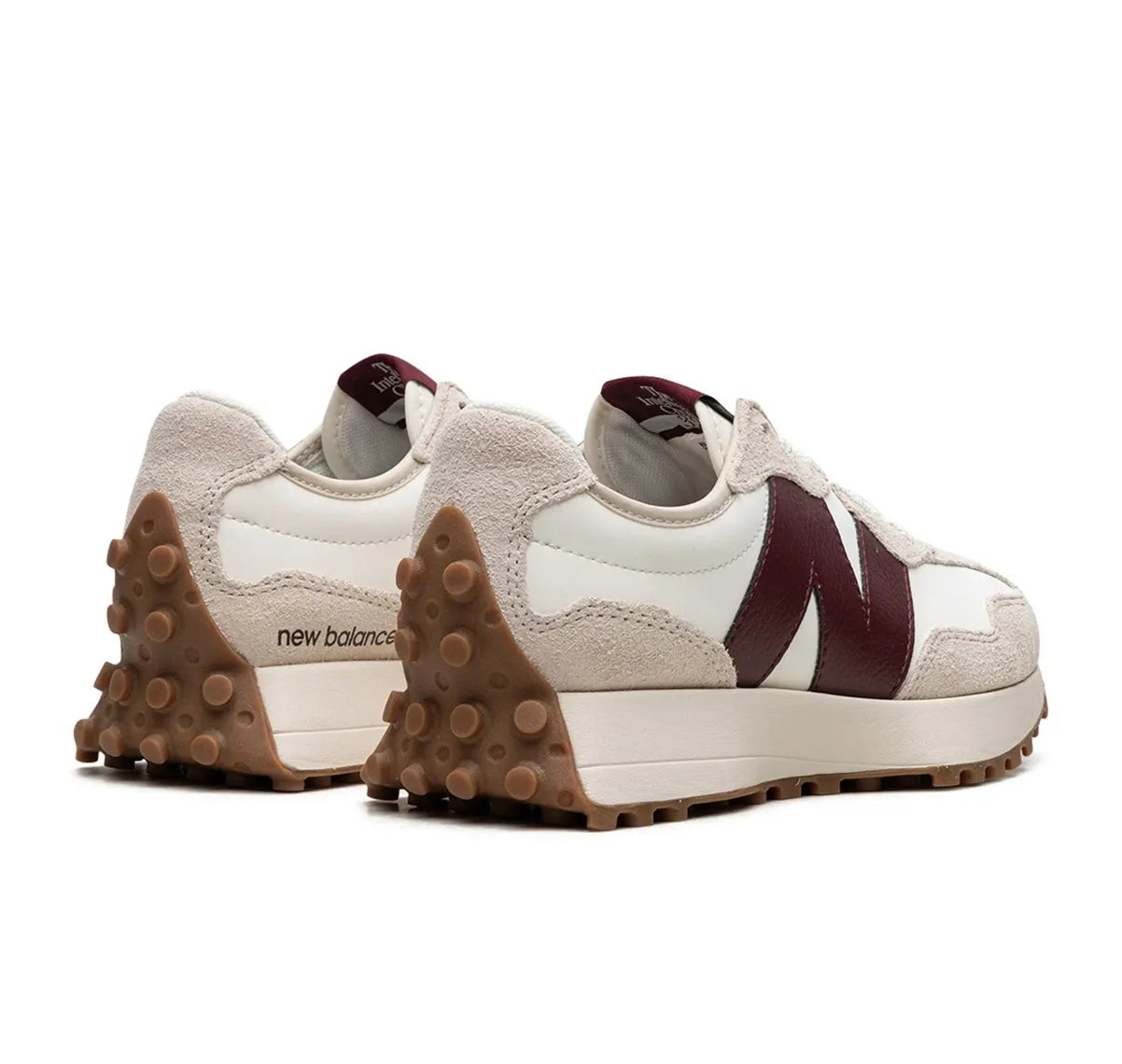 NEW BALANCE 327 BLANCO / VINOTINTO