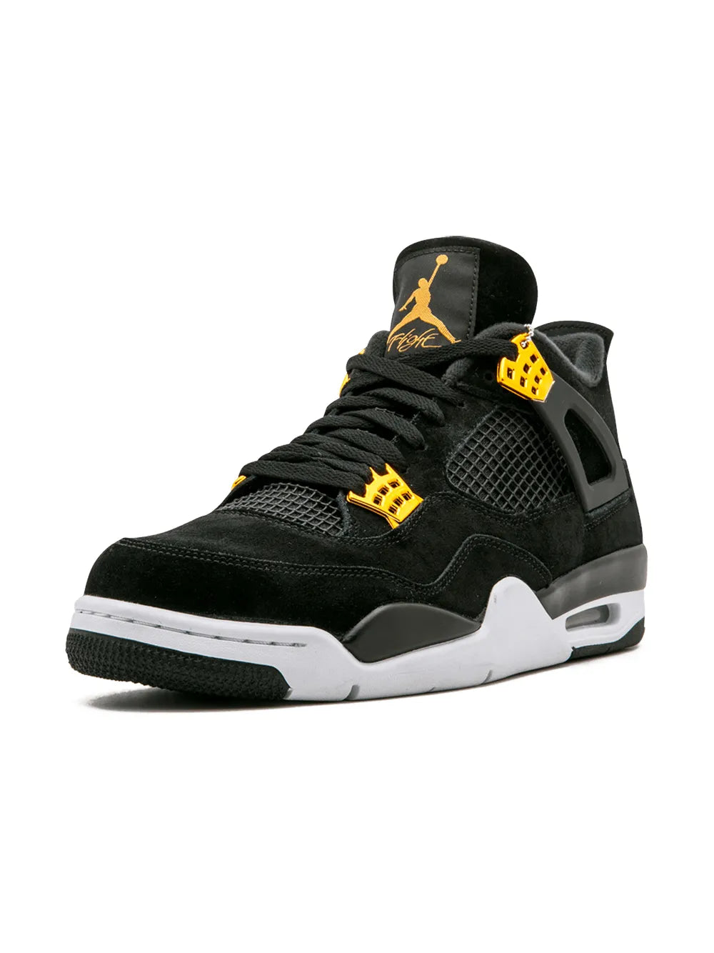 JORDAN RETRO 4 NEGRO / BLANCO / DORADO