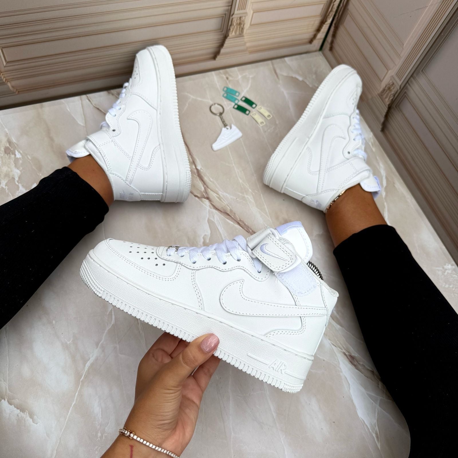 Zapatillas Nike Af1 Bota Blanco Tenis Para Mujer Nike Air Force