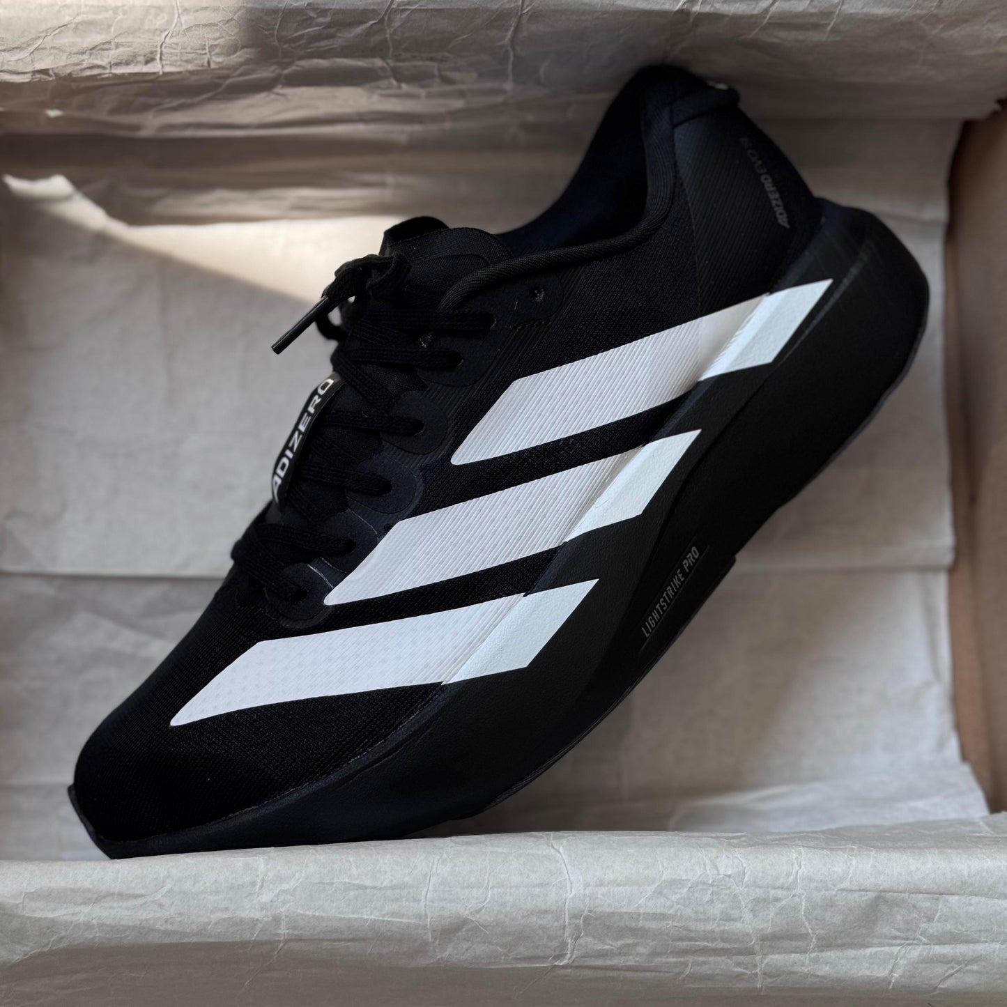 ADIDAS ADIZERO EVO SL NEGRO BLANCO