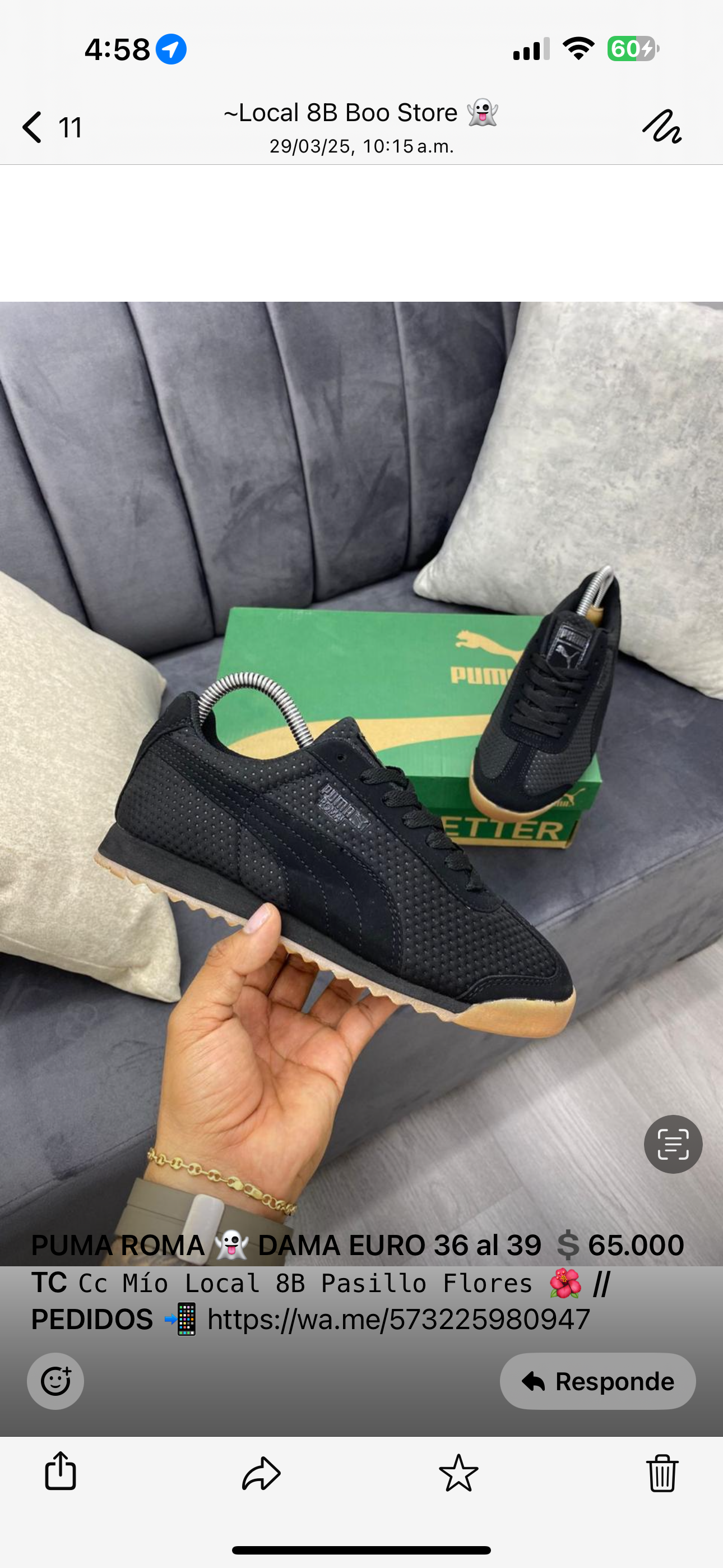 PUMA ROMA NEGRO / CAFÉ