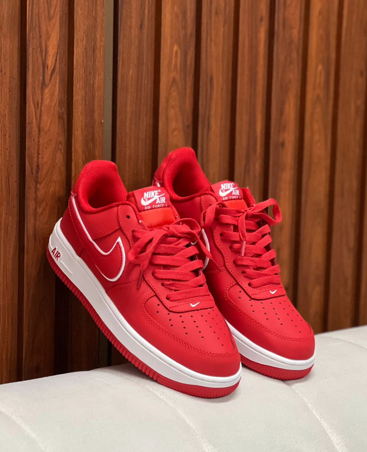 Af1 Botin AIR FOR 1 ROJO - BLANCO – TENNIS PREMIUM