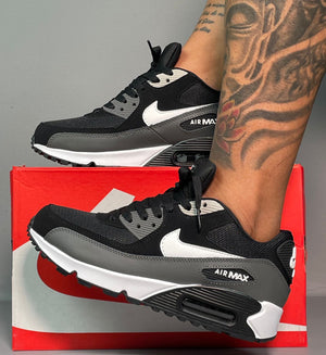 NIKE AIR MAX NEGRO - BLANCO