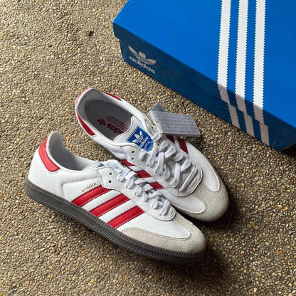 ADIDAS SAMBA BLANCO / ROJO