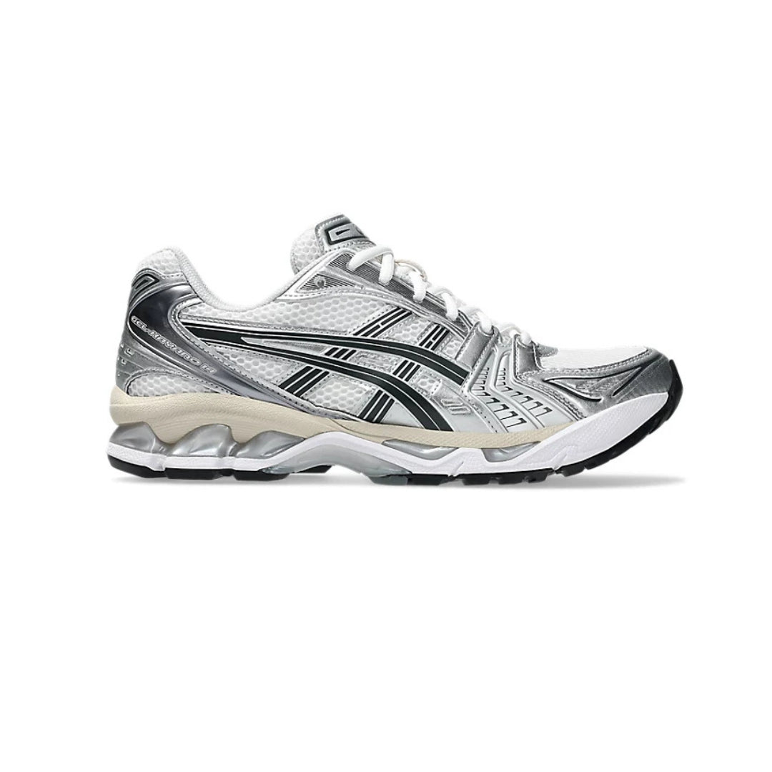 ASICS GEL KAYANO 14 WHITE PURE SILVER BLACK
