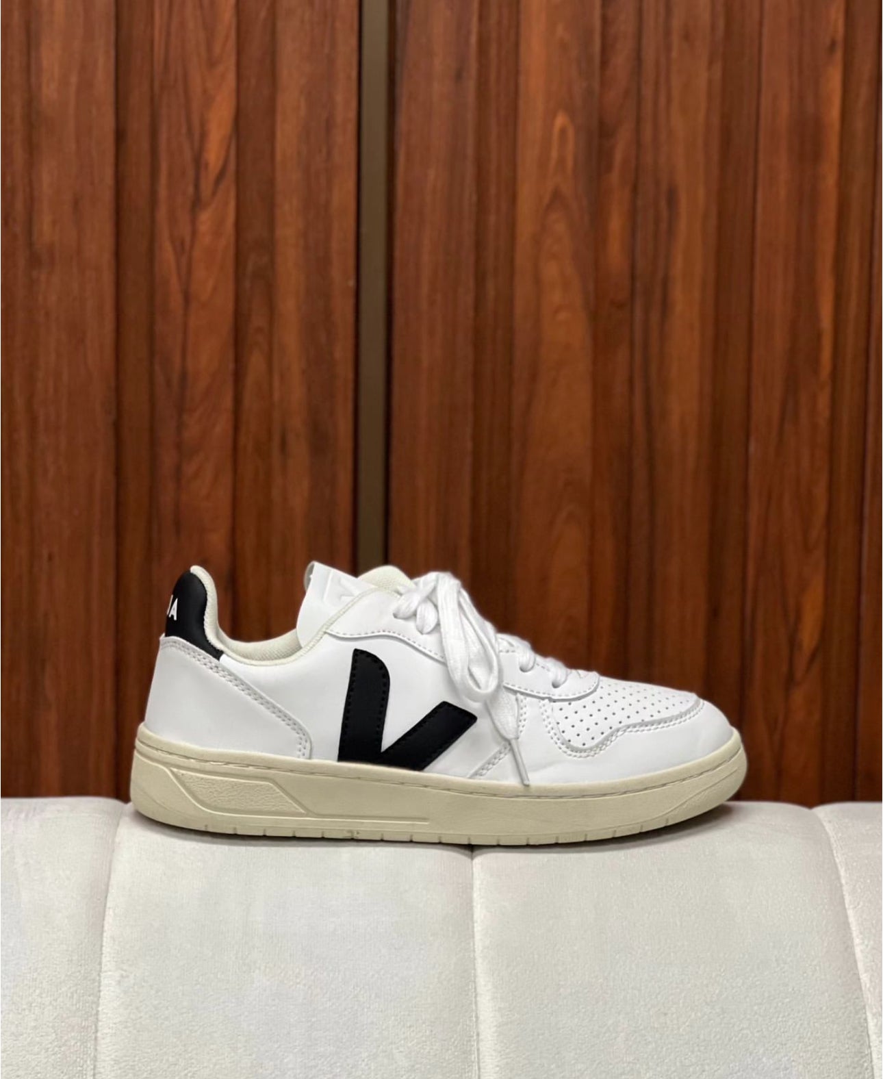TENIS VEJA CAMPO BLANCO - NEGRO