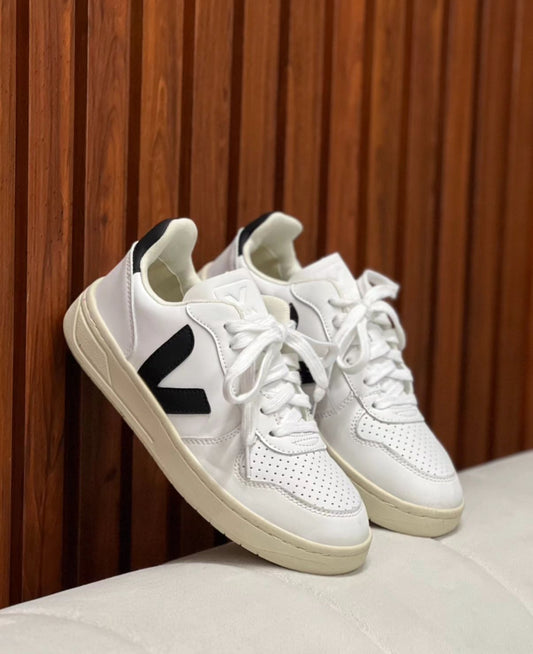 TENIS VEJA CAMPO BLANCO - NEGRO