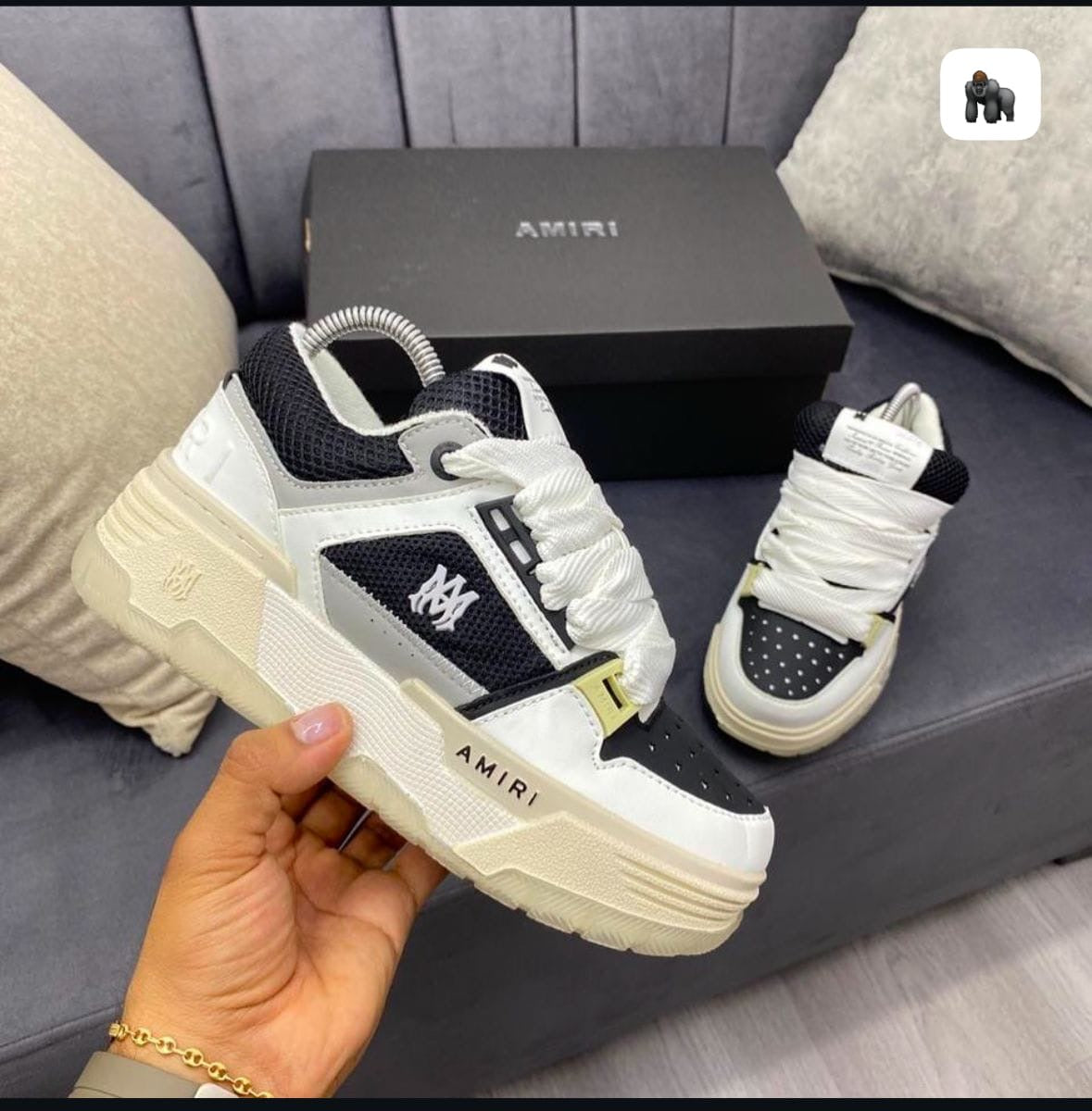 AMIRI BLANCO - NEGRO