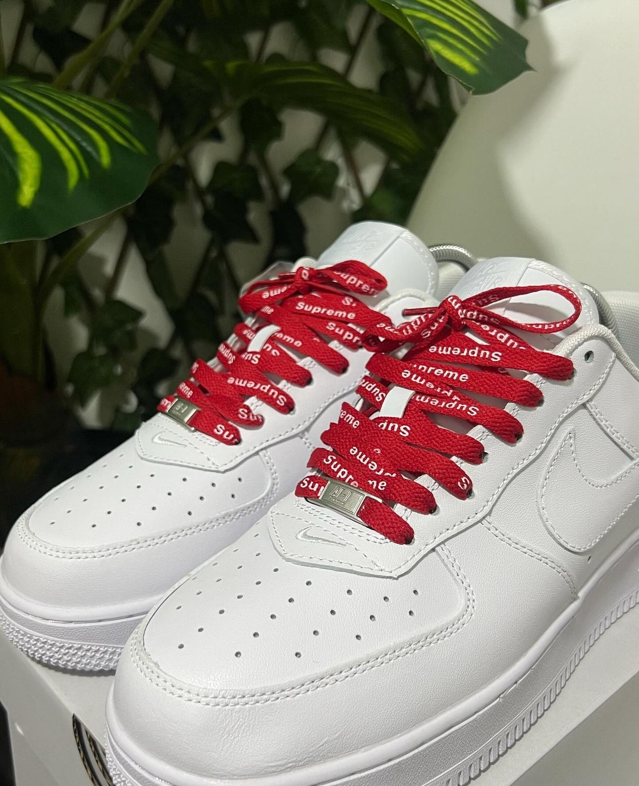Air force one blancos con rojo outlet