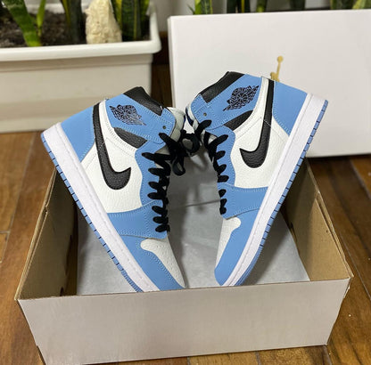 JORDAN RETRO AZUL - BLANCO