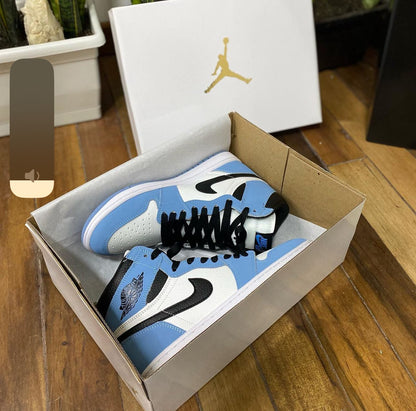 JORDAN RETRO AZUL - BLANCO