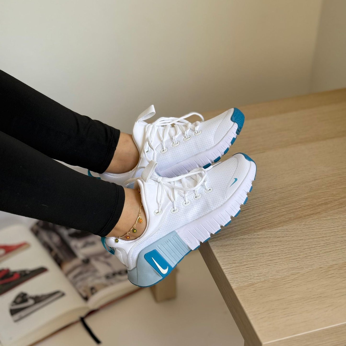 NIKE FREE METCON 6 BLANCO / AZUL