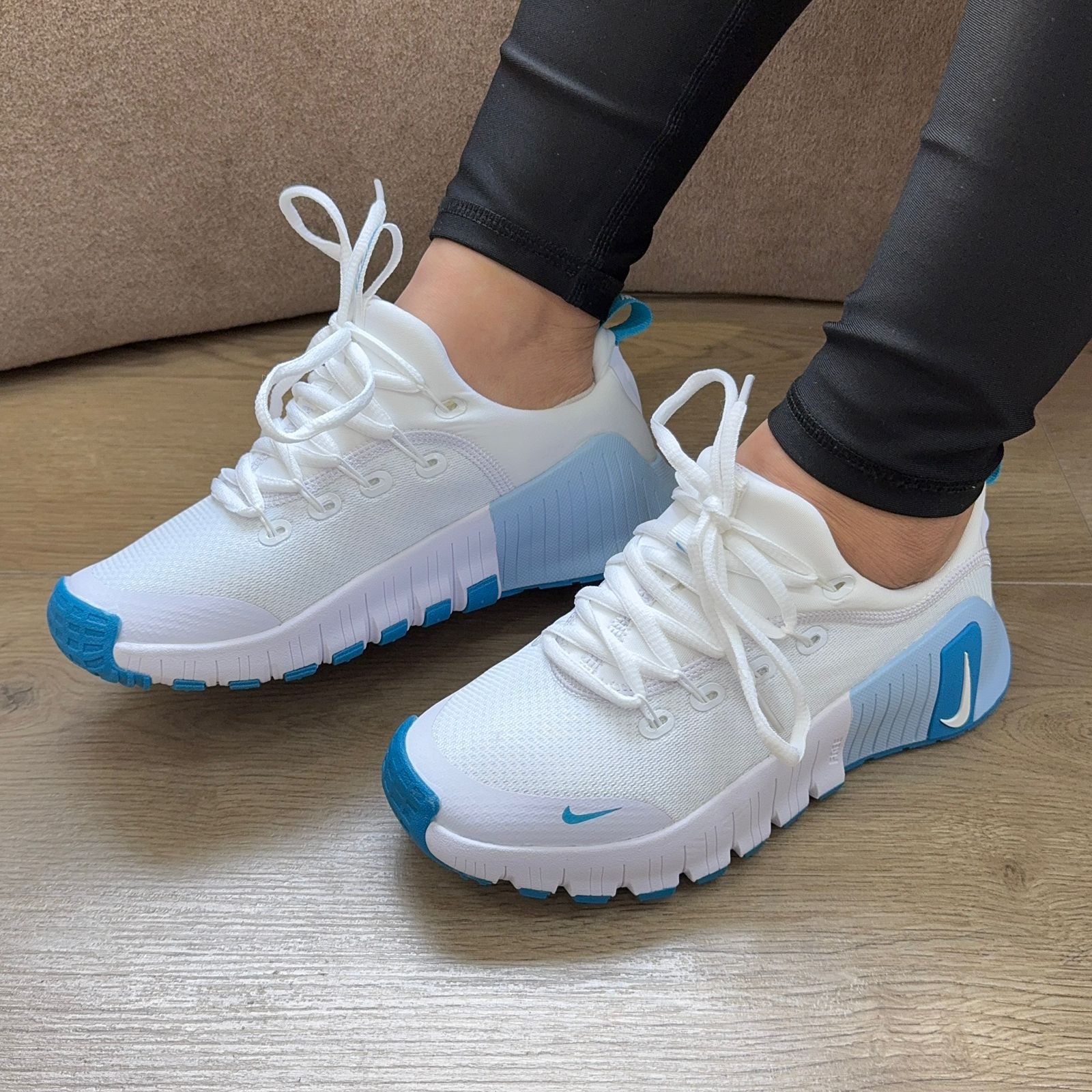 NIKE FREE METCON 6 BLANCO / AZUL