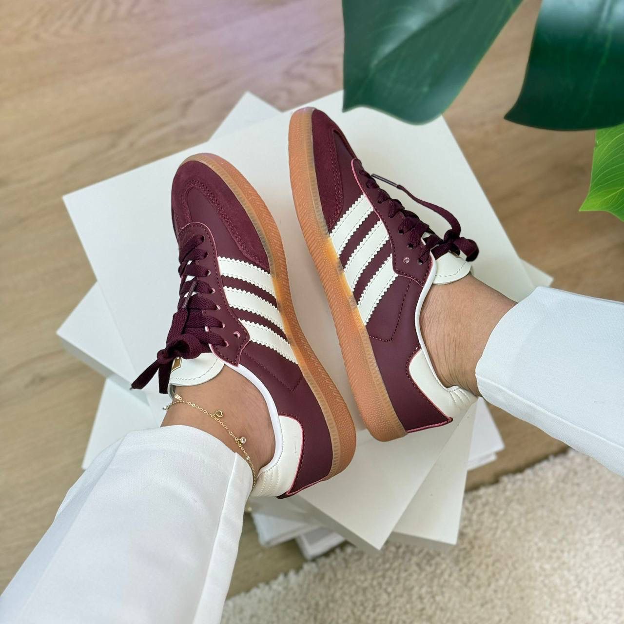 ADIDAS SAMBA OG MAROON / BLANCO