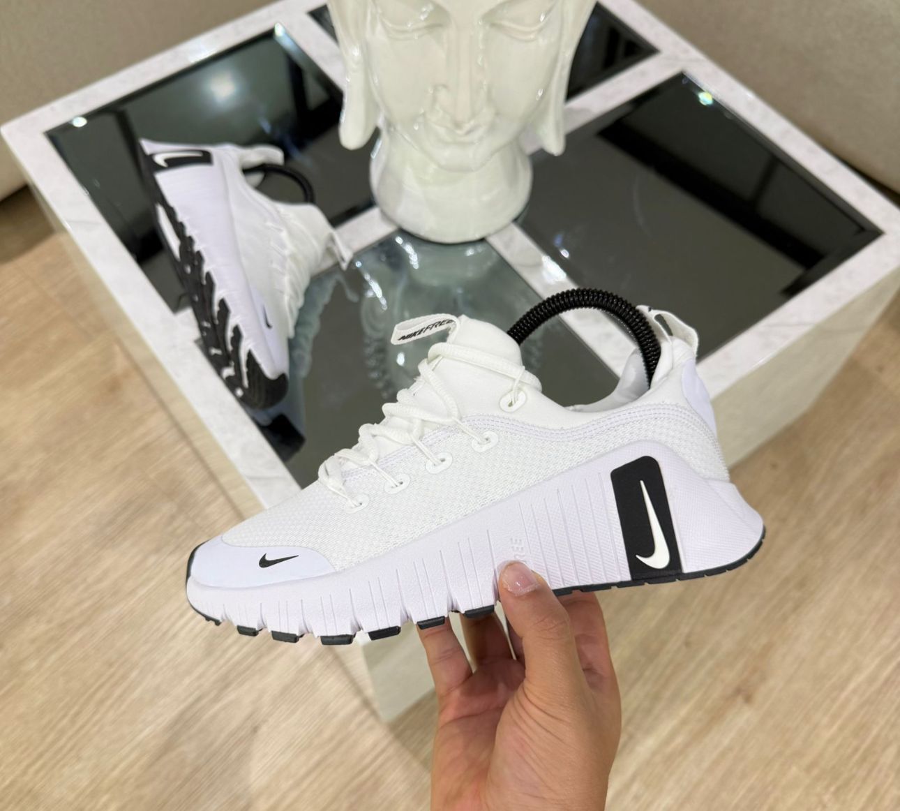 NIKE FREE METCON 6 BLANCO / NEGRO